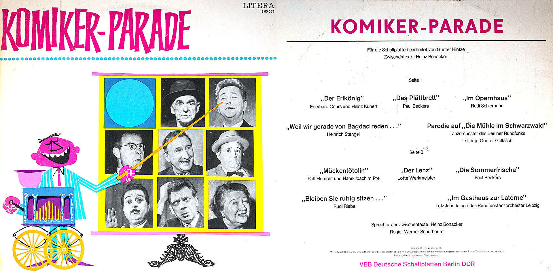 Komiker - Parade - Eberhard Cohrs & Heinz Kunert / Paul Beckers / Rolf Herricht & Hans - Joachim Preil u. v. a. m.